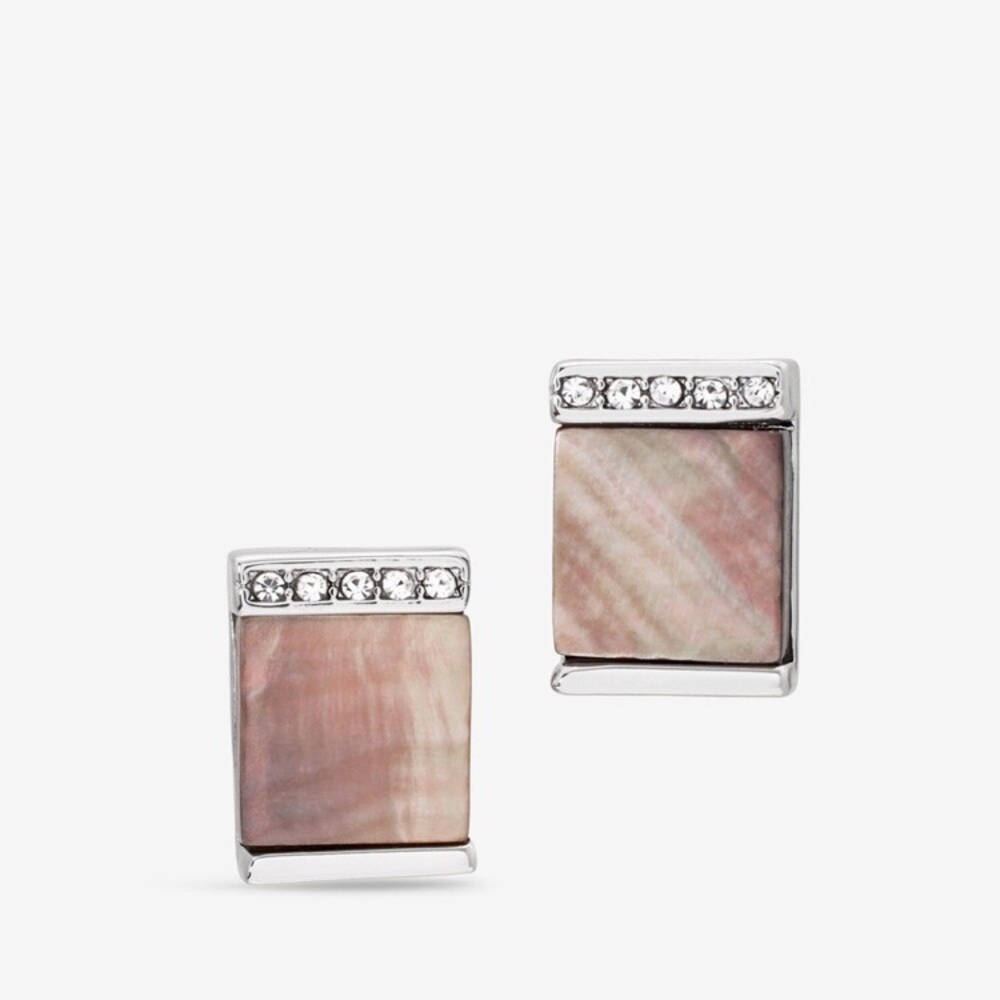 ❤️ SHELL STUD EARRINGS WHBM NWT black lip shell